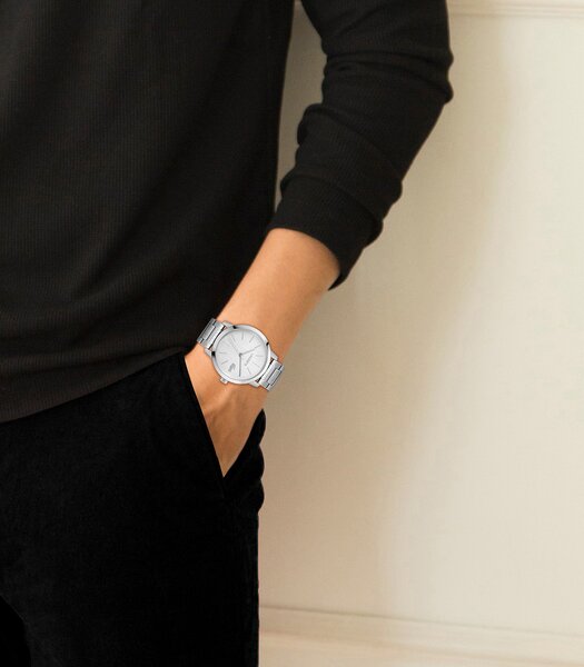 Montre LACOSTE LIFESTYLE Homme 2011420 Analogue Cadran MINERAL Argenté Bracelet Acier inoxydable Acier Etanchéité 5BAR