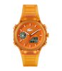 Montre LACOSTE SPORT INSPIRED Homme 2011431 Analogue Cadran MINERAL Orange Bracelet Silicone Orange Etanchéité 10BAR
