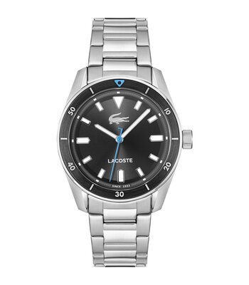 Montre LACOSTE CLASSIC ELEGANCE Homme 2011433 Analogue Cadran MINERAL Noir Bracelet Acier inoxydable Acier Etanchéité 5BAR