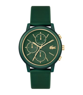 Montre LACOSTE SPORT INSPIRED Homme 2011471 Analogue Cadran MINERAL Vert Bracelet Silicone Vert Etanchéité 3BAR