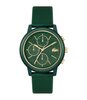 Montre LACOSTE SPORT INSPIRED Homme 2011471 Analogue Cadran MINERAL Vert Bracelet Silicone Vert Etanchéité 3BAR