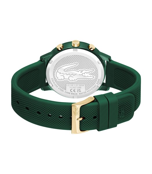 Montre LACOSTE SPORT INSPIRED Homme 2011471 Analogue Cadran MINERAL Vert Bracelet Silicone Vert Etanchéité 3BAR
