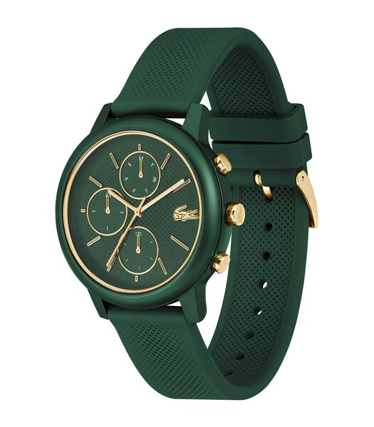 Montre LACOSTE SPORT INSPIRED Homme 2011471 Analogue Cadran MINERAL Vert Bracelet Silicone Vert Etanchéité 3BAR