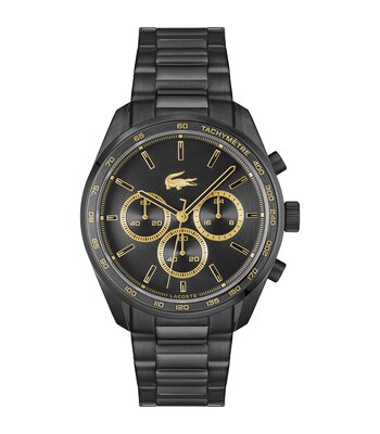 Montre LACOSTE SPORT INSPIRED Homme 2011476 Analogue Cadran MINERAL Noir Bracelet Acier Noir Etanchéité 5BAR