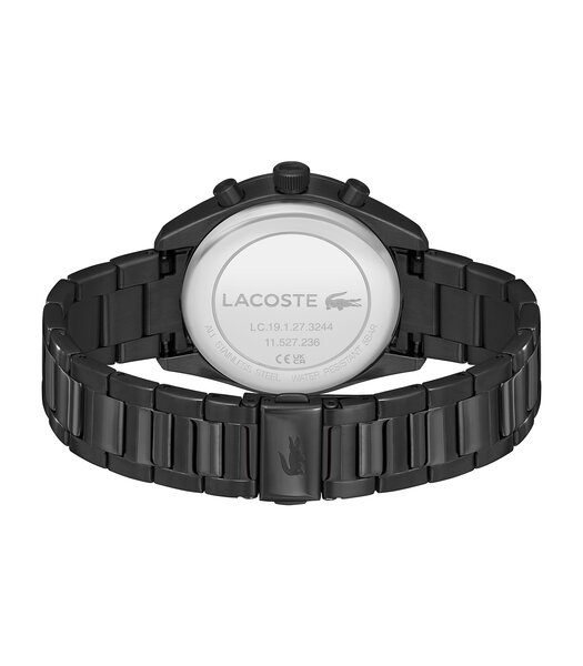 Montre LACOSTE SPORT INSPIRED Homme 2011476 Analogue Cadran MINERAL Noir Bracelet Acier Noir Etanchéité 5BAR