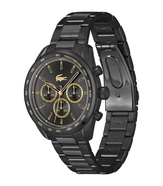 Montre LACOSTE SPORT INSPIRED Homme 2011476 Analogue Cadran MINERAL Noir Bracelet Acier Noir Etanchéité 5BAR