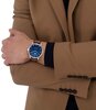 Montre LACOSTE CLASSIC ELEGANCE Homme 2011477 Analogue Cadran MINERAL Bleu Bracelet Cuir Brun Etanchéité 5BAR