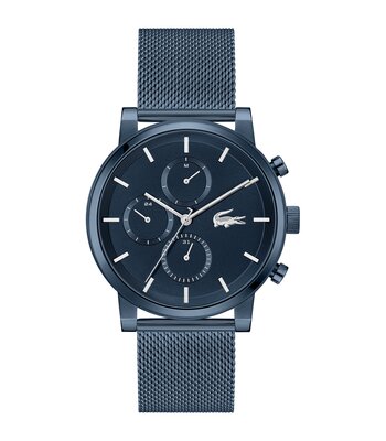 Montre LACOSTE LIFESTYLE Homme 2011484 Analogue Cadran MINERAL Bleu Bracelet Acier Bleu Etanchéité 5BAR