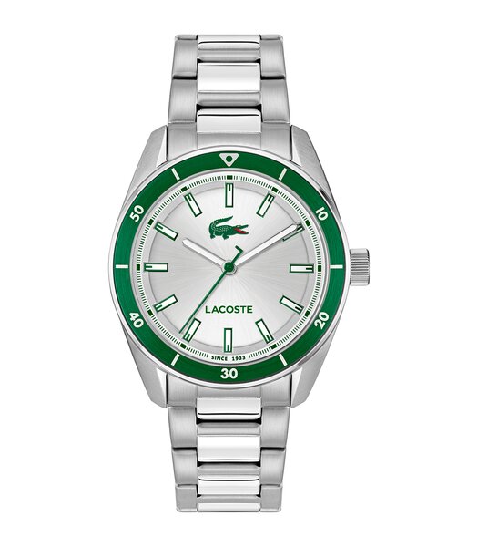 Montre LACOSTE CLASSIC ELEGANCE Homme 2011487 Analogue Cadran MINERAL Argenté Bracelet Acier inoxydable Acier Etanchéité 5BAR