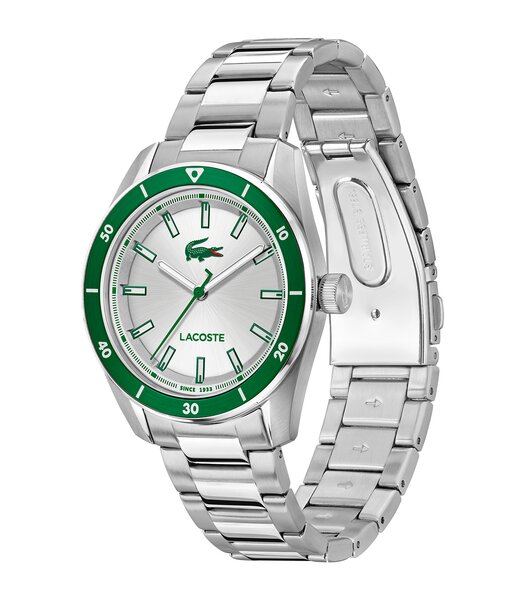 Montre LACOSTE CLASSIC ELEGANCE Homme 2011487 Analogue Cadran MINERAL Argenté Bracelet Acier inoxydable Acier Etanchéité 5BAR