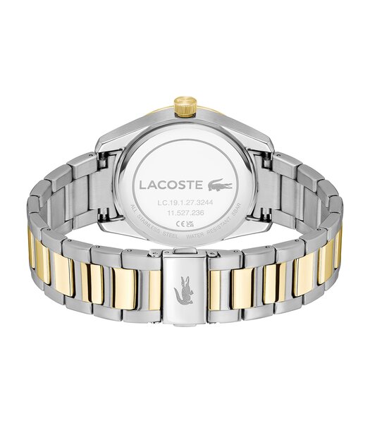 Montre LACOSTE CLASSIC ELEGANCE Homme 2011488 Analogue Cadran MINERAL Noir Bracelet Acier inoxydable Acier / or jaune Etanchéité 5BAR