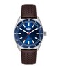 Montre LACOSTE CLASSIC ELEGANCE Homme 2011489 Analogue Cadran MINERAL Bleu Bracelet Cuir Brun Etanchéité 5BAR