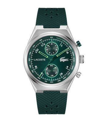 Montre LACOSTE SPORT INSPIRED Homme 2011497 Analogue Cadran MINERAL Vert Bracelet Silicone Vert Etanchéité 5BAR