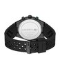 Montre LACOSTE SPORT INSPIRED Homme 2011498 Analogue Cadran MINERAL Argenté Bracelet Silicone Noir Etanchéité 5BAR