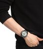 Montre LACOSTE SPORT INSPIRED Homme 2011498 Analogue Cadran MINERAL Argenté Bracelet Silicone Noir Etanchéité 5BAR
