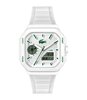 Montre LACOSTE SPORT INSPIRED Homme 2011506 Analogue Cadran MINERAL Blanc Bracelet Silicone Blanc Etanchéité 10BAR