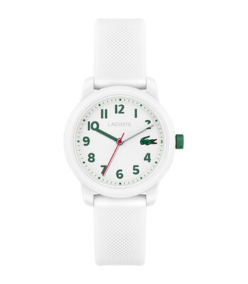 Montre LACOSTE SPORT INSPIRED Enfant 2030039 Analogue Cadran MINERAL Blanc Bracelet Silicone Blanc Boucle ardillon Etanchéité 5BAR