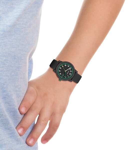 Montre LACOSTE SPORT INSPIRED Enfant 2030042 Analogue Cadran MINERAL Noir Bracelet Silicone Noir Boucle ardillon Etanchéité 5BAR