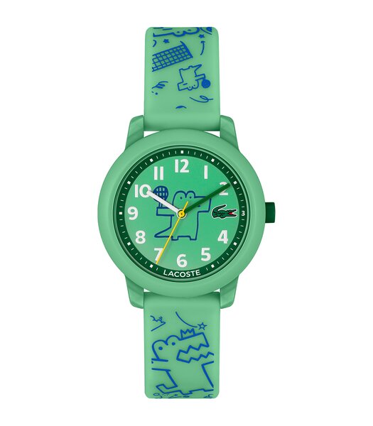 Montre LACOSTE SPORT INSPIRED Enfant 2030057 Analogue Cadran MINERAL Vert Bracelet Silicone Vert Boucle ardillon Etanchéité 5BAR