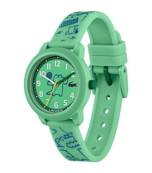 Montre LACOSTE SPORT INSPIRED Enfant 2030057 Analogue Cadran MINERAL Vert Bracelet Silicone Vert Boucle ardillon Etanchéité 5BAR