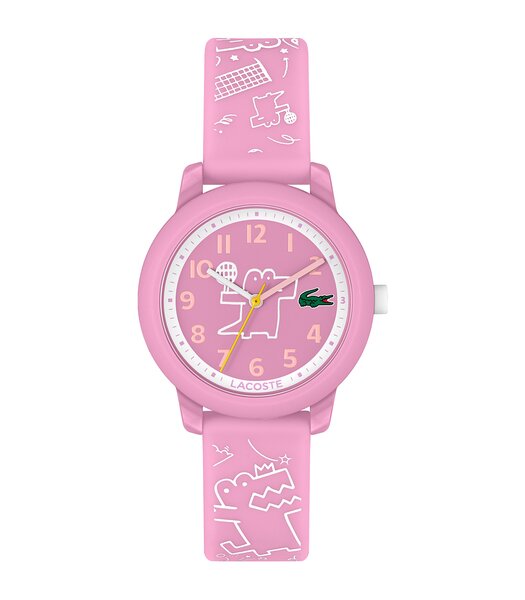 Montre LACOSTE SPORT INSPIRED Enfant 2030058 Analogue Cadran MINERAL Rose Bracelet Silicone Rose Boucle ardillon Etanchéité 5BAR