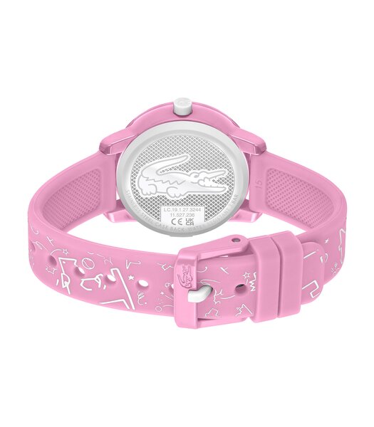 Montre LACOSTE SPORT INSPIRED Enfant 2030058 Analogue Cadran MINERAL Rose Bracelet Silicone Rose Boucle ardillon Etanchéité 5BAR