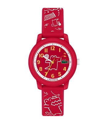 Montre LACOSTE SPORT INSPIRED Enfant 2030059 Analogue Cadran MINERAL Rouge Bracelet Silicone Rouge Boucle ardillon Etanchéité 5BAR