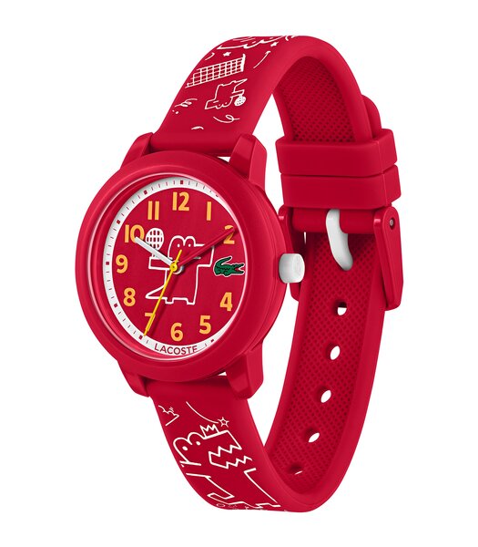 Montre LACOSTE SPORT INSPIRED Enfant 2030059 Analogue Cadran MINERAL Rouge Bracelet Silicone Rouge Boucle ardillon Etanchéité 5BAR