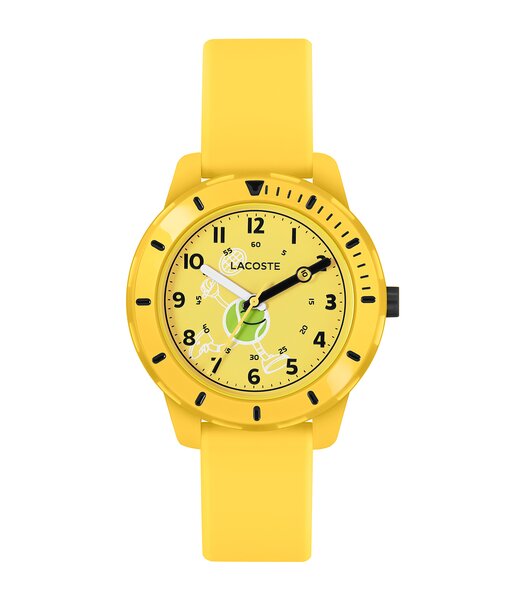 Montre LACOSTE Enfant 2030060 Analogue Cadran MINERAL Jaune Bracelet Silicone Jaune Etanchéité 5BAR
