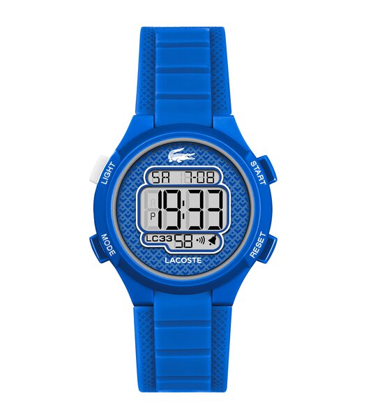 Montre LACOSTE KIDS Enfant 2030066 Analogue Cadran MINERAL Bleu Bracelet Silicone Bleu Etanchéité 10BAR