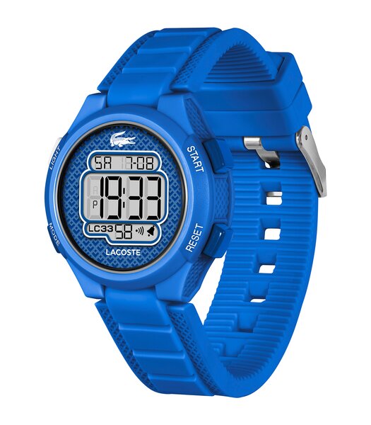 Montre LACOSTE KIDS Enfant 2030066 Analogue Cadran MINERAL Bleu Bracelet Silicone Bleu Etanchéité 10BAR