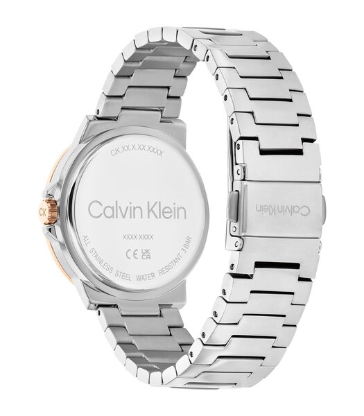 Montre CALVIN KLEIN WATCHES VIVACIOUS Femme 25100025 Analogue Cadran MINERAL Or rose Bracelet Acier inoxydable Acier Boucle déployante Etanchéité 3BAR