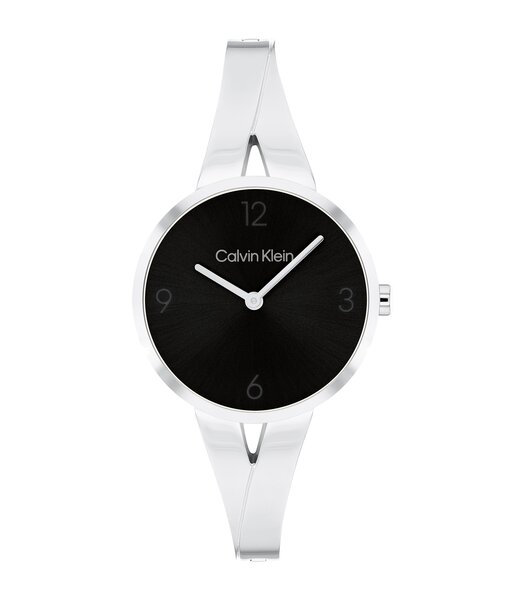 Montre CALVIN KLEIN WATCHES JOYFUL Femme 25100026 Analogue Cadran MINERAL Noir Bracelet Acier inoxydable Acier Boucle déployante Etanchéité 3BAR