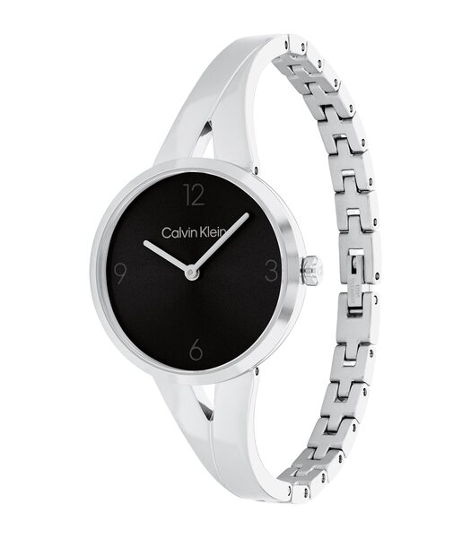 Montre CALVIN KLEIN WATCHES JOYFUL Femme 25100026 Analogue Cadran MINERAL Noir Bracelet Acier inoxydable Acier Boucle déployante Etanchéité 3BAR