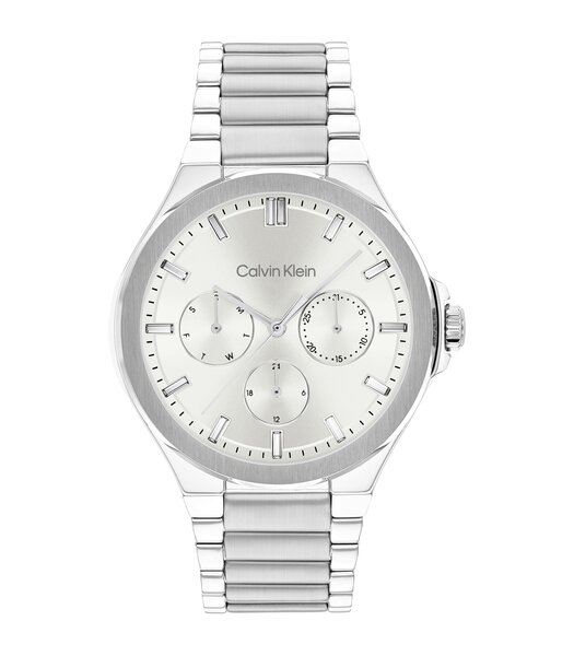 Montre CALVIN KLEIN WATCHES VIBRANCY Femme 25100054 Analogue Cadran MINERAL Blanc Bracelet Acier inoxydable Acier Etanchéité 3BAR