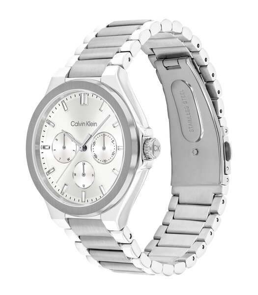 Montre CALVIN KLEIN WATCHES VIBRANCY Femme 25100054 Analogue Cadran MINERAL Blanc Bracelet Acier inoxydable Acier Etanchéité 3BAR