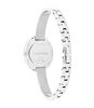 Montre CALVIN KLEIN WATCHES TWISTED BEZEL Femme 25100055 Analogue Cadran MINERAL Blanc Bracelet Acier inoxydable Acier Etanchéité 3BAR