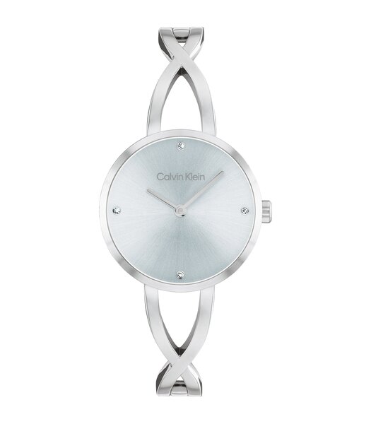 Montre CALVIN KLEIN WATCHES SCULPTED EMBRACE Femme 25100058 Analogue Cadran MINERAL Bleu Bracelet Acier inoxydable Acier Etanchéité 3BAR
