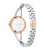 Montre CALVIN KLEIN WATCHES SCULPTED EMBRACE Femme 25100060 Analogue Cadran MINERAL Argenté Bracelet Acier inoxydable Acier / or rose Etanchéité 3BAR