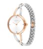 Montre CALVIN KLEIN WATCHES SCULPTED EMBRACE Femme 25100060 Analogue Cadran MINERAL Argenté Bracelet Acier inoxydable Acier / or rose Etanchéité 3BAR