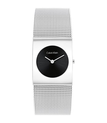 Montre CALVIN KLEIN WATCHES CK PULSE Femme 25100061 Analogue Cadran MINERAL Noir Bracelet Acier inoxydable Acier Etanchéité 3BAR