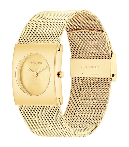 Montre CALVIN KLEIN WATCHES CK PULSE Femme 25100062 Analogue Cadran MINERAL Or jaune Bracelet Acier Or jaune Etanchéité 3BAR
