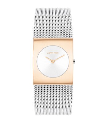 Montre CALVIN KLEIN WATCHES CK PULSE Femme 25100063 Analogue Cadran MINERAL Argenté Bracelet Acier inoxydable Acier Etanchéité 3BAR