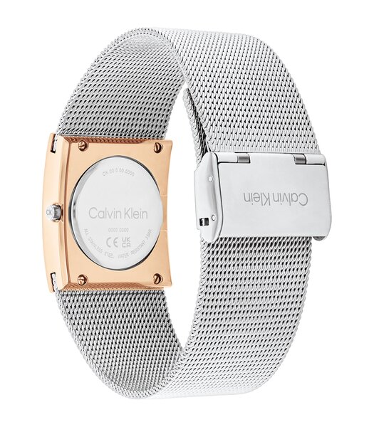 Montre CALVIN KLEIN WATCHES CK PULSE Femme 25100063 Analogue Cadran MINERAL Argenté Bracelet Acier inoxydable Acier Etanchéité 3BAR