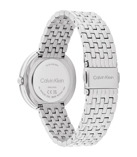 Montre CALVIN KLEIN WATCHES TWISTED BEZEL Femme 25100065 Analogue Cadran MINERAL Bleu Bracelet Acier inoxydable Acier Etanchéité 3BAR