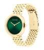 Montre CALVIN KLEIN WATCHES TWISTED BEZEL Femme 25100066 Analogue Cadran MINERAL Vert Bracelet Acier Or jaune Etanchéité 3BAR