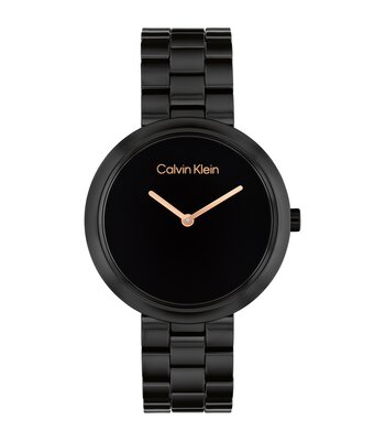 Montre CALVIN KLEIN WATCHES CK PURE Femme 25100075 Analogue Cadran MINERAL Noir Bracelet CERAMIQUE Noir Etanchéité 3BAR