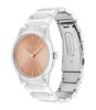 Montre CALVIN KLEIN WATCHES CK LINEAR ELEGANCE Femme 25100085 Analogue Cadran MINERAL Rose Bracelet Acier inoxydable Acier Etanchéité 3BAR