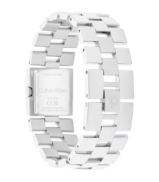 Montre CALVIN KLEIN WATCHES CK MERIDIAN Femme 25100088 Analogue Cadran MINERAL Argenté Bracelet Acier inoxydable Acier Etanchéité 3BAR