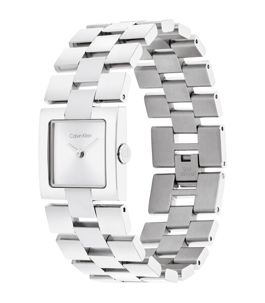 Montre CALVIN KLEIN WATCHES CK MERIDIAN Femme 25100088 Analogue Cadran MINERAL Argenté Bracelet Acier inoxydable Acier Etanchéité 3BAR